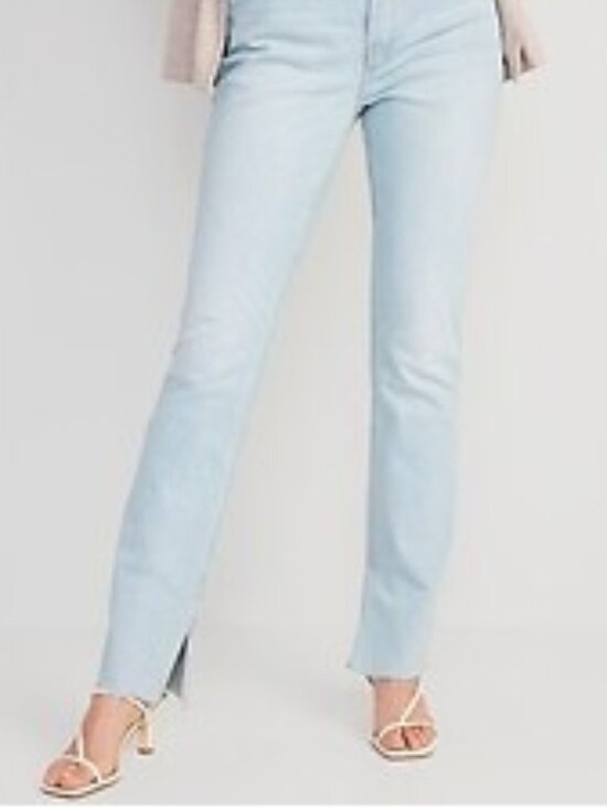 Old Navy Denim - TALL! Extra High-Waisted Button-Fly Kicker Boot-Cut with Side-Slit Jeans